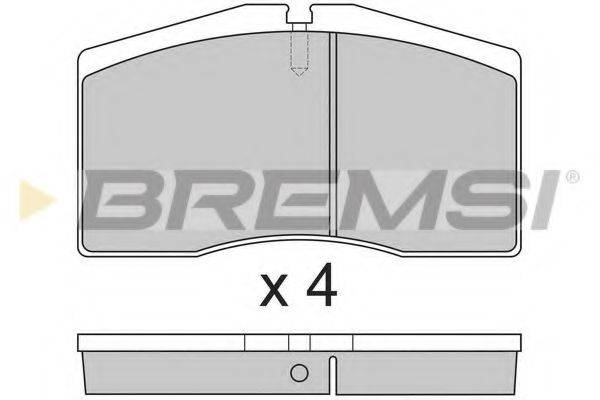 BREMSI BP2766 Комплект тормозных колодок, дисковый тормоз
