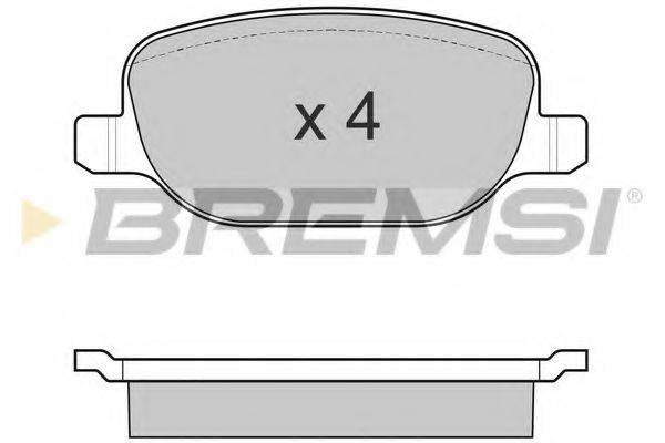 BREMSI BP3024 Комплект тормозных колодок, дисковый тормоз