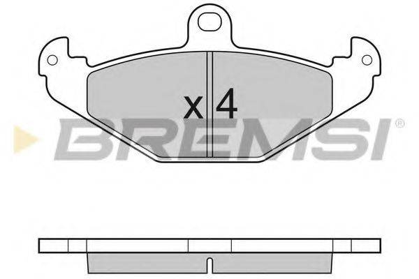 BREMSI BP3033 Комплект тормозных колодок, дисковый тормоз