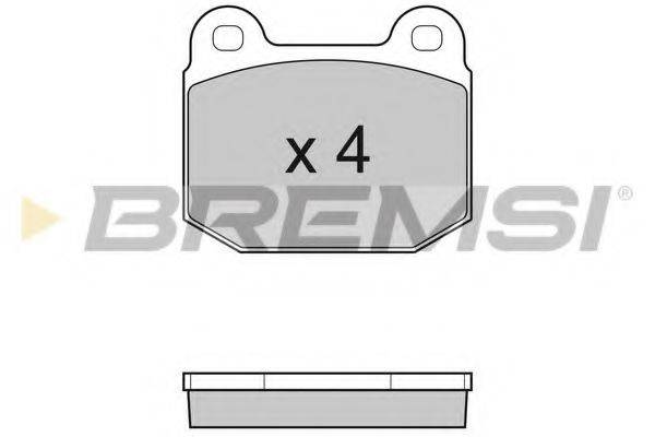 BREMSI BP3035 Комплект тормозных колодок, дисковый тормоз