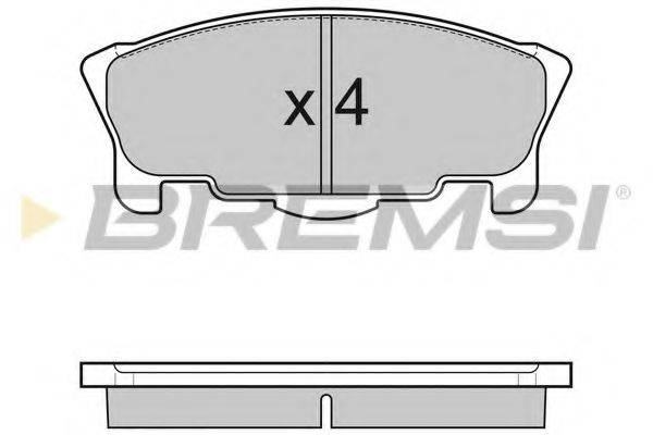 BREMSI BP3065 Комплект гальмівних колодок, дискове гальмо