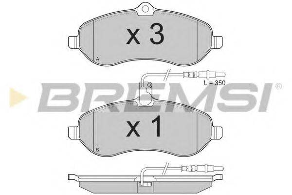 BREMSI BP3283 Комплект тормозных колодок, дисковый тормоз