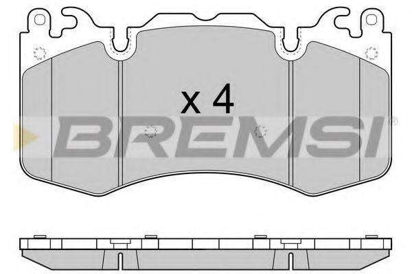 BREMSI BP3414 Комплект тормозных колодок, дисковый тормоз