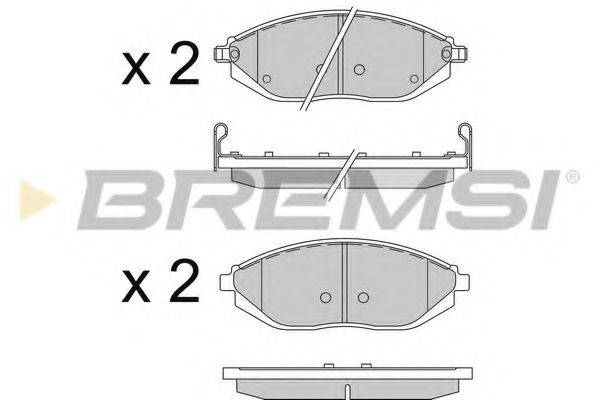BREMSI BP3513 Комплект гальмівних колодок, дискове гальмо