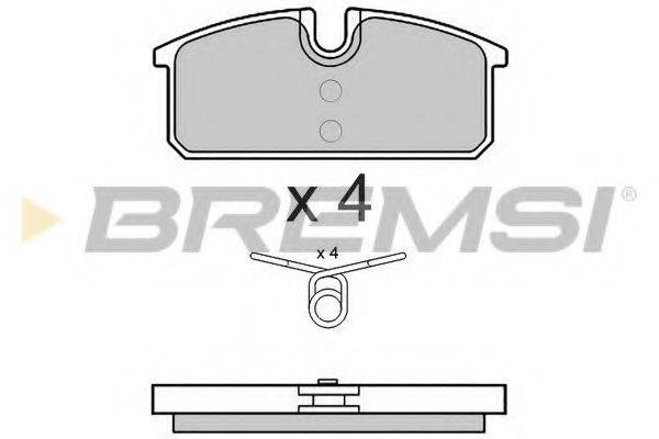 BREMSI BP3542 Комплект тормозных колодок, дисковый тормоз