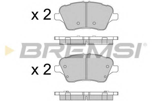 BREMSI BP3545 Комплект тормозных колодок, дисковый тормоз