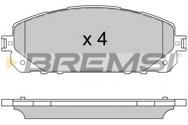 BREMSI BP3605 Комплект гальмівних колодок, дискове гальмо
