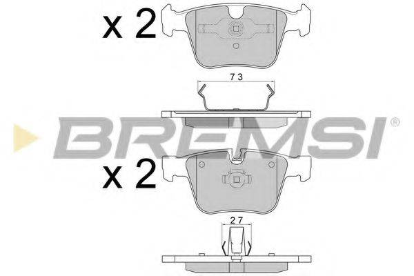 BREMSI BP3610 Комплект тормозных колодок, дисковый тормоз