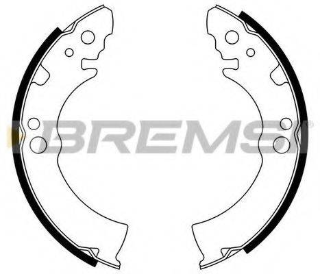 BREMSI GF0004 Комплект тормозных колодок
