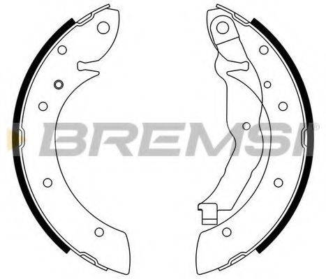 BREMSI GF0077 Комплект тормозных колодок