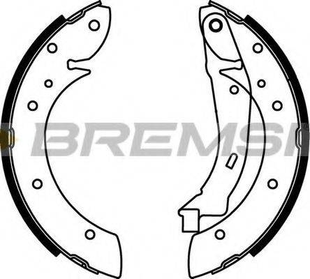 Комплект гальмівних колодок BREMSI GF0106