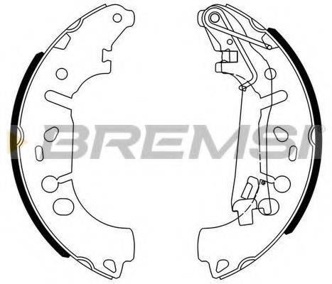 BREMSI GF0146 Комплект тормозных колодок