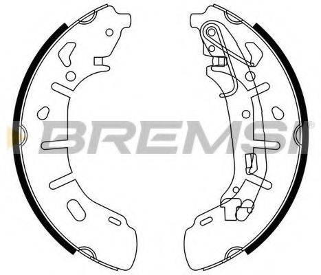 BREMSI GF0148 Комплект тормозных колодок