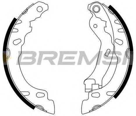 BREMSI GF0154 Комплект тормозных колодок