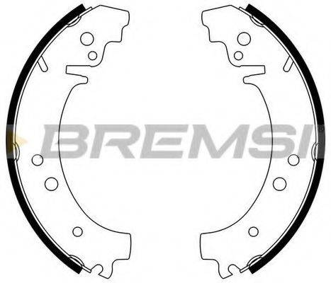 BREMSI GF0160 Комплект тормозных колодок