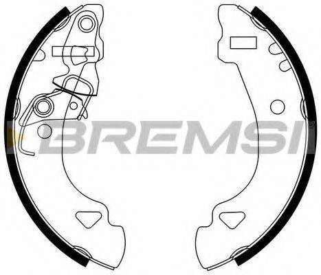 Комплект гальмівних колодок BREMSI GF0173