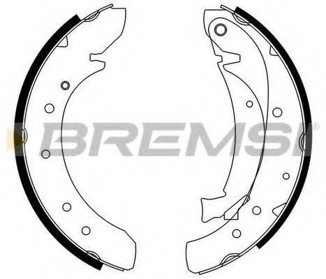 BREMSI GF0176 Комплект тормозных колодок