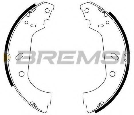BREMSI GF0177 Комплект тормозных колодок