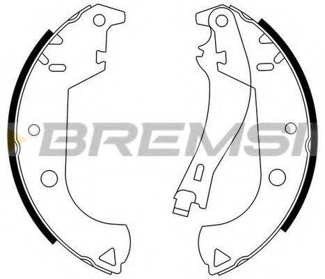 BREMSI GF0184 Комплект тормозных колодок