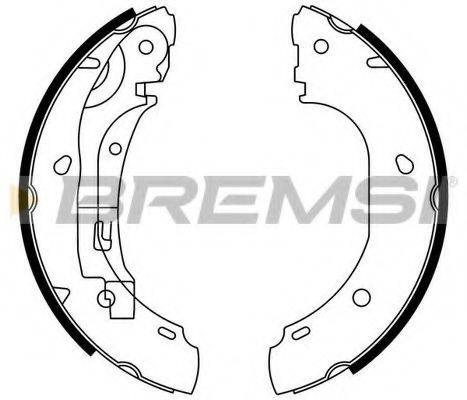 BREMSI GF0186 Комплект тормозных колодок