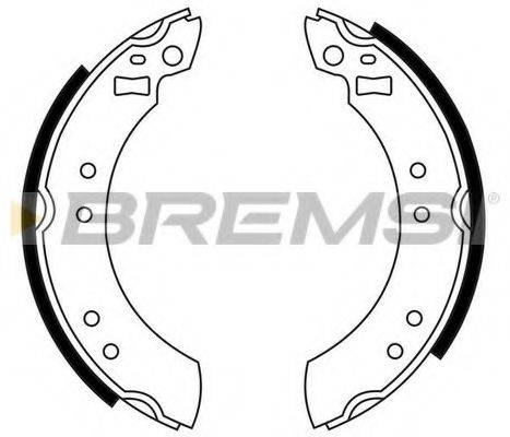 Комплект гальмівних колодок BREMSI GF0199