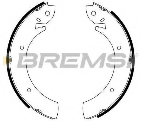 BREMSI GF0207 Комплект тормозных колодок