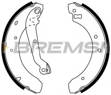BREMSI GF0222 Комплект тормозных колодок