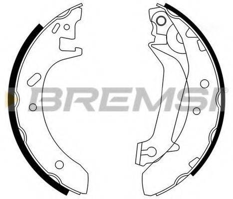 Комплект гальмівних колодок BREMSI GF0229