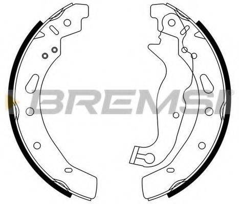 BREMSI GF0247 Комплект тормозных колодок