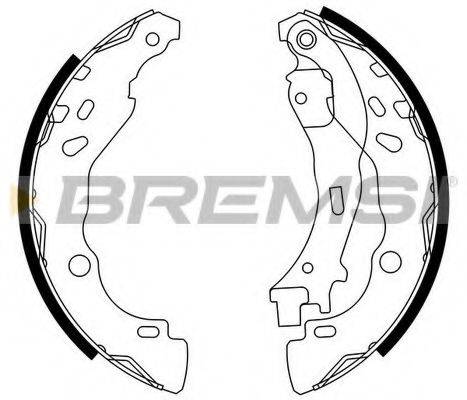 Комплект тормозных колодок BREMSI GF0291
