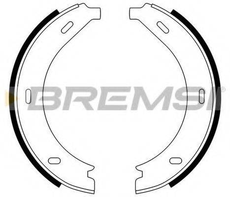 BREMSI GF0305 Комплект тормозных колодок, стояночная тормозная система