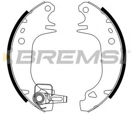 Комплект тормозных колодок BREMSI GF0382