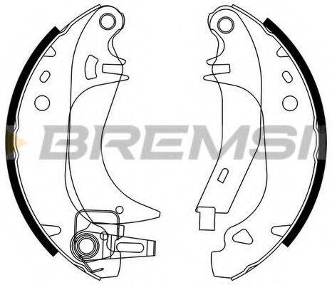 BREMSI GF03823 Комплект тормозных колодок