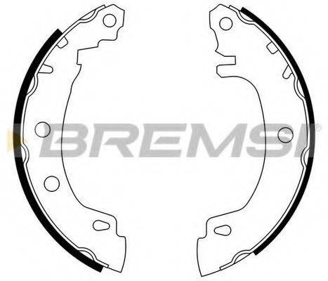 BREMSI GF0405 Комплект тормозных колодок
