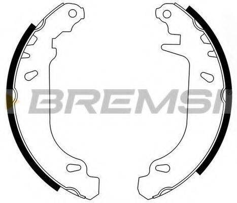BREMSI GF0415 Комплект тормозных колодок