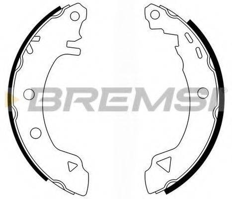 Комплект гальмівних колодок BREMSI GF0418