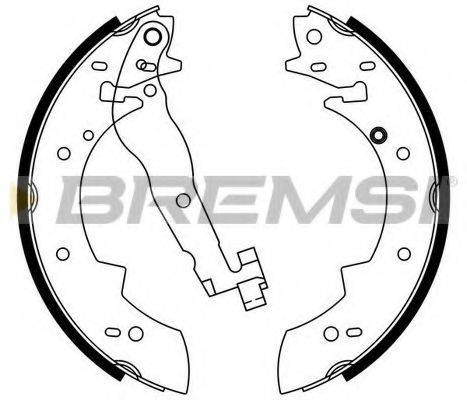 BREMSI GF0419 Комплект тормозных колодок