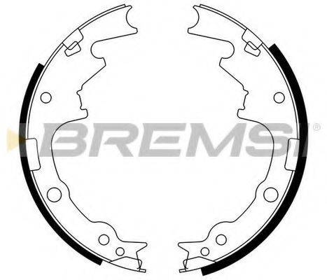 Комплект тормозных колодок BREMSI GF0420