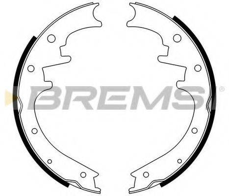 Комплект тормозных колодок BREMSI GF0423