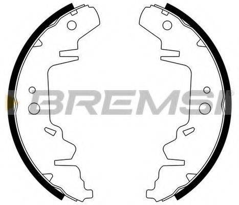 BREMSI GF0426 Комплект тормозных колодок