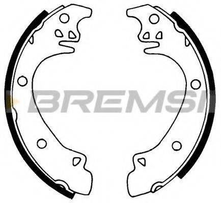 BREMSI GF0444 Комплект тормозных колодок
