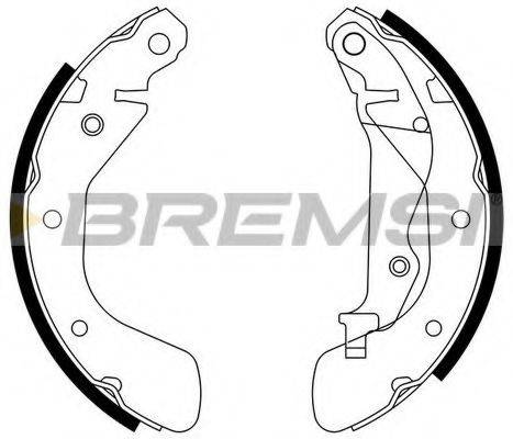 BREMSI GF0633 Комплект тормозных колодок