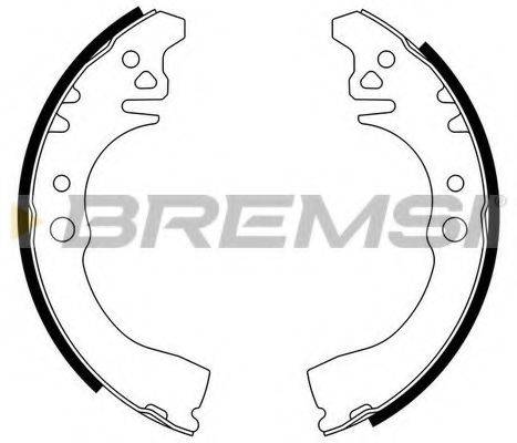 BREMSI GF0661 Комплект гальмівних колодок