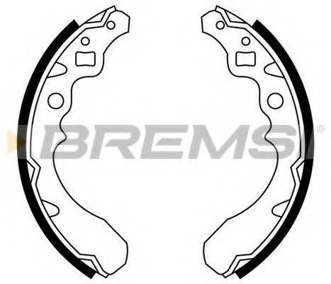 Комплект гальмівних колодок BREMSI GF0670
