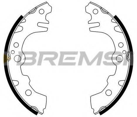 BREMSI GF0673 Комплект гальмівних колодок