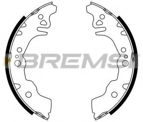 BREMSI GF0674 Комплект гальмівних колодок