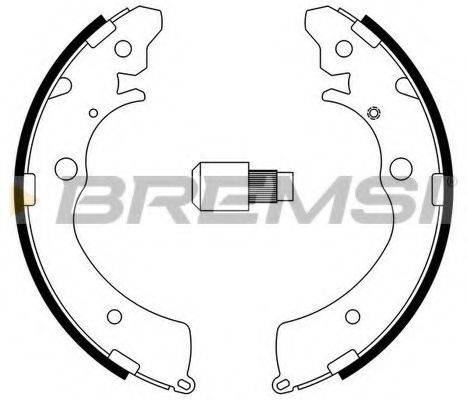 BREMSI GF0706 Комплект тормозных колодок