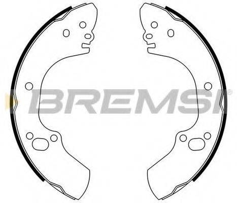 BREMSI GF0707 Комплект тормозных колодок