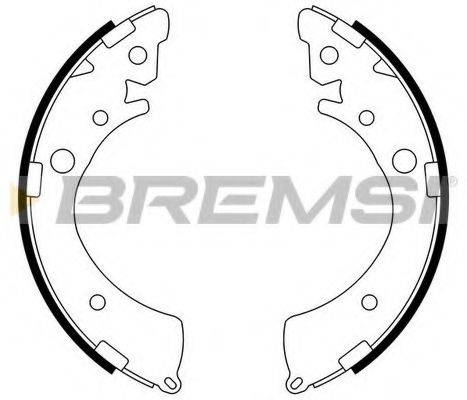 BREMSI GF0709 Комплект гальмівних колодок