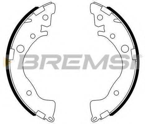 BREMSI GF0719 Комплект тормозных колодок